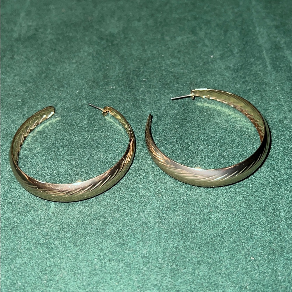 Gold Hoop Earrings